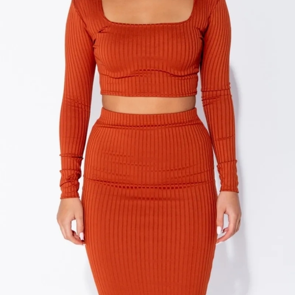JOHANNA CROP TOP & MIDI SKIRT SET